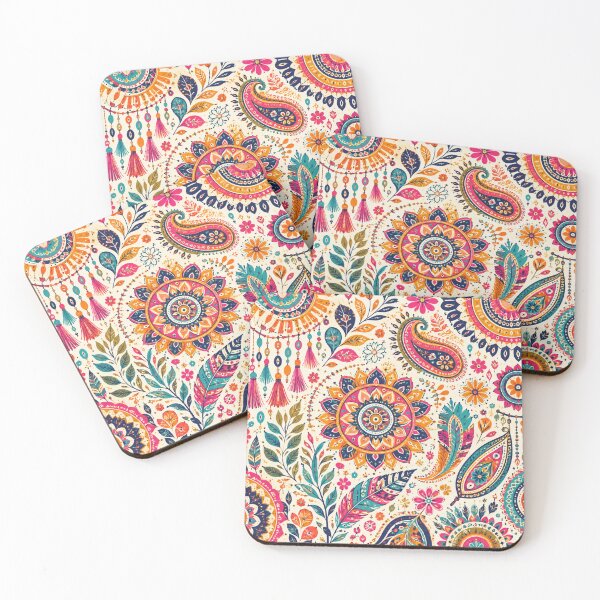 Item preview, Colorful Bohemian Mandala – Vibrant Paisley & Floral Pattern designed and sold by  RoseCraft Atelier.