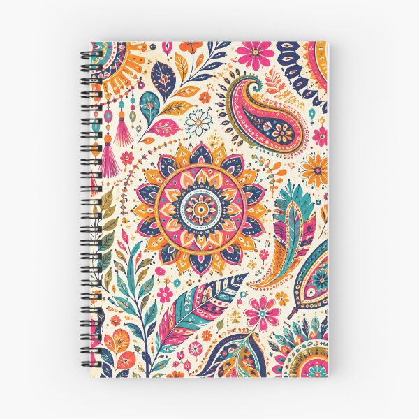 Item preview, Colorful Bohemian Mandala – Vibrant Paisley & Floral Pattern designed and sold by  RoseCraft Atelier.