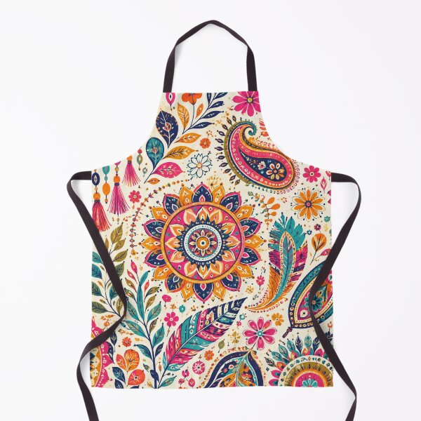 Item preview, Colorful Bohemian Mandala – Vibrant Paisley & Floral Pattern designed and sold by  RoseCraft Atelier.