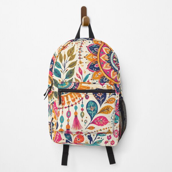 Item preview, Colorful Bohemian Mandala – Vibrant Paisley & Floral Pattern designed and sold by RoseCraft Atelier.