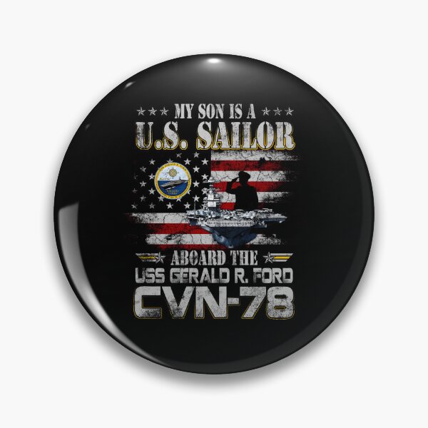 Item preview, My Son Is A U.S. Sailor Aboard USS Gerald R Ford CVN-78 Proud Navy Family Design designed and sold by Osstaramilua.