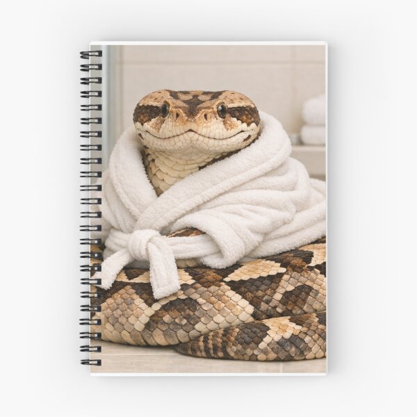 Item preview, Gaboon Viper Wearing a Bathrobe designed and sold by Sillytoe.