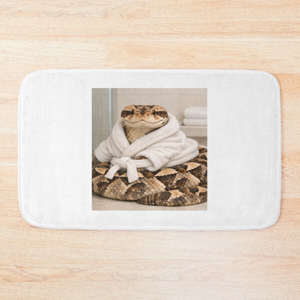 Item preview, Gaboon Viper Wearing a Bathrobe designed and sold by Sillytoe.