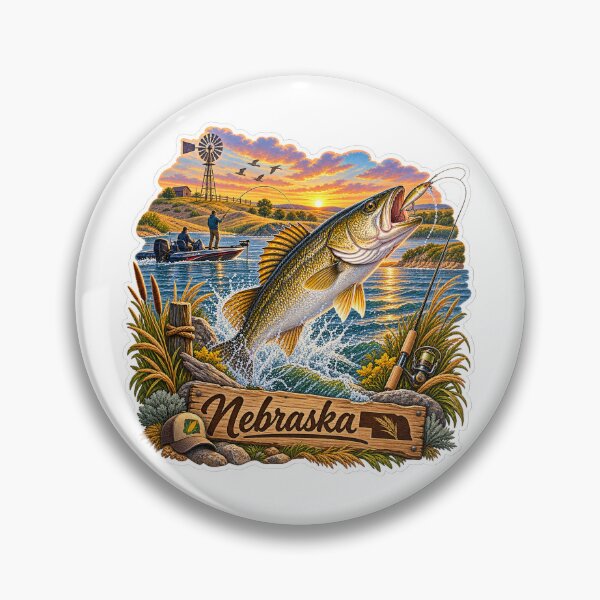 Item preview, Nebraska Hunting & Fishing designed and sold by Whimspired By Paxx.