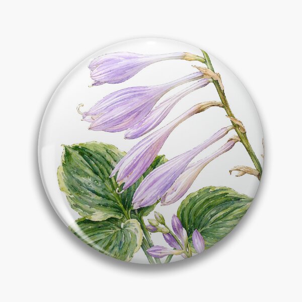 Item preview, Purple Hosta Flowers Botanical Watercolor designed and sold by Shew Gallery.