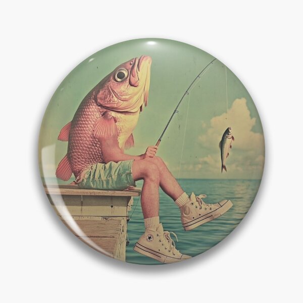 Item preview, Fish Fishing Fish designed and sold by NF Designs Studio DTF.