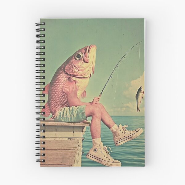 Item preview, Fish Fishing Fish designed and sold by NF Designs Studio DTF.