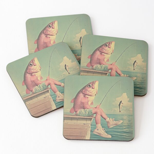 Item preview, Fish Fishing Fish designed and sold by NF Designs Studio DTF.