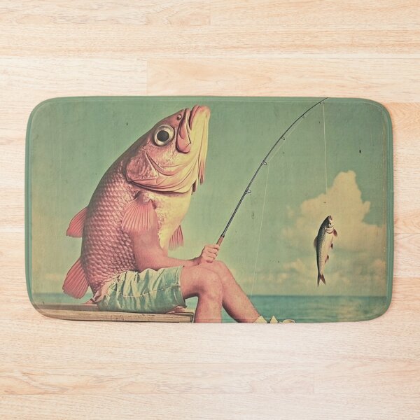 Item preview, Fish Fishing Fish designed and sold by NF Designs Studio DTF.