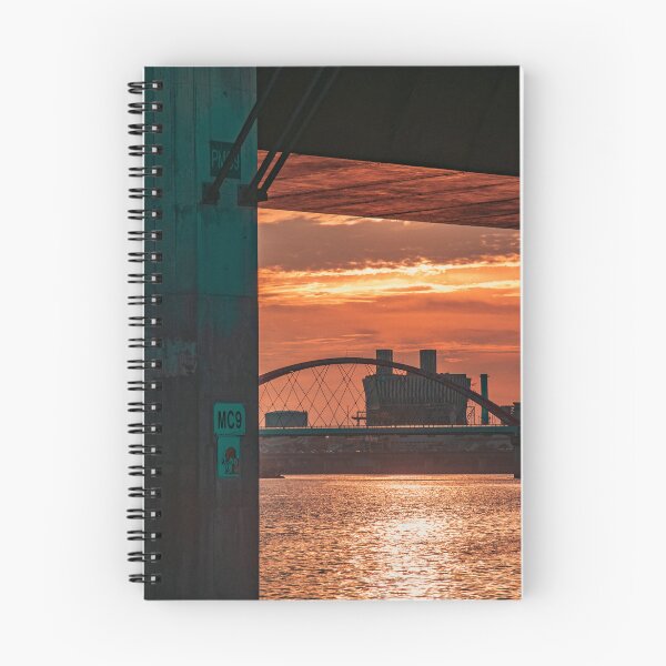 Item preview, Golden Sunset Framed Beneath Bridge Pillar designed and sold by Nightwindow.