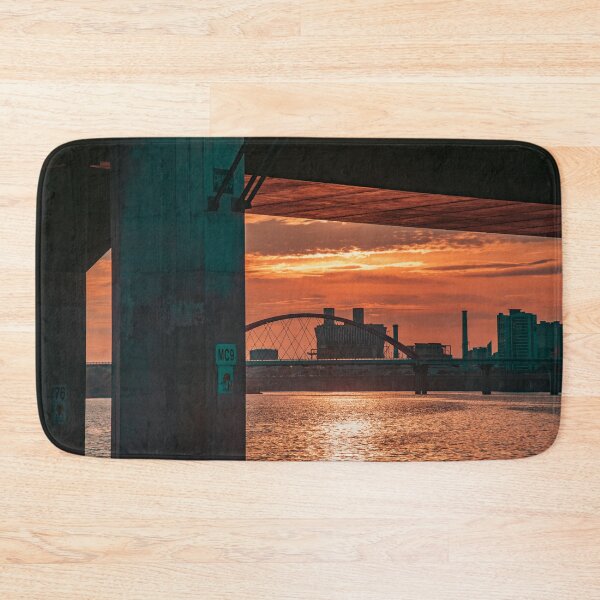 Item preview, Golden Sunset Framed Beneath Bridge Pillar designed and sold by Nightwindow.