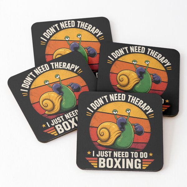 Item preview, I Dont Need Therapy I Just Need Boxing Funny Snail Boxer Design designed and sold by MiALopezArt.