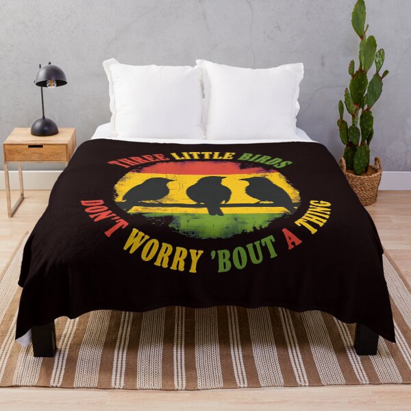 Item preview, Three Little Birds Don't Worry 'Bout A Thing designed and sold by ShophiaCrafts.