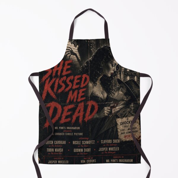 Item preview, She Kissed Me Dead – Lost 1948 Horror Noir Movie Poster designed and sold by mr. pinks Imaginairium.