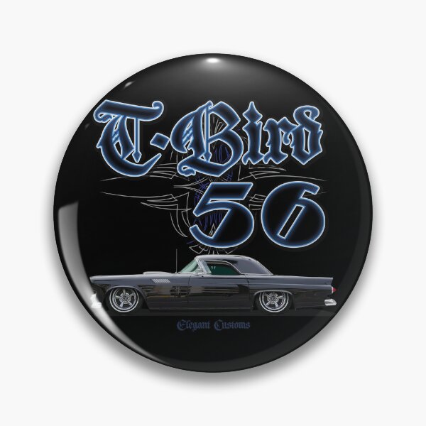 Item preview, 1956 Thunderbird 56 with text - Lowrider, Kustom, Hot Rod, Muscle Car designed and sold by Elegant Customs.