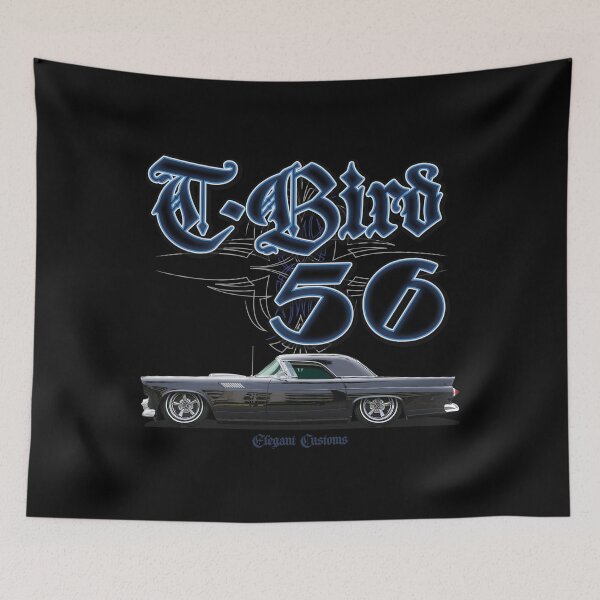 Item preview, 1956 Thunderbird 56 with text - Lowrider, Kustom, Hot Rod, Muscle Car designed and sold by Elegant Customs.