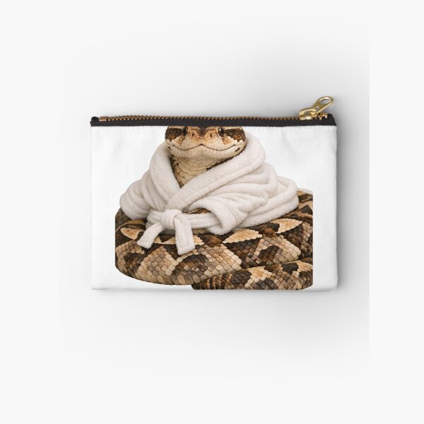 Item preview, Cozy Gaboon Viper in a Bathrobe designed and sold by Sillytoe.