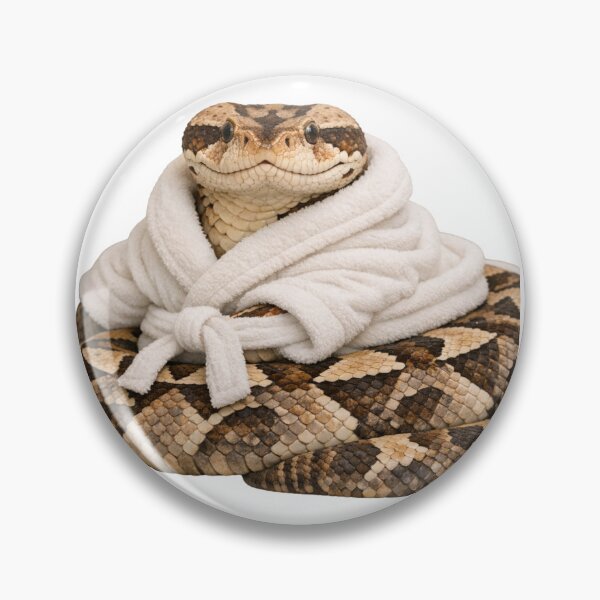 Item preview, Cozy Gaboon Viper in a Bathrobe designed and sold by Sillytoe.