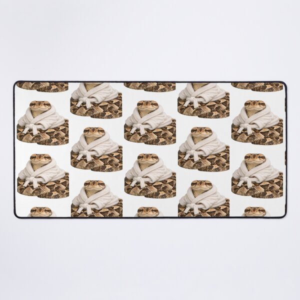 Item preview, Cozy Gaboon Viper in a Bathrobe designed and sold by Sillytoe.