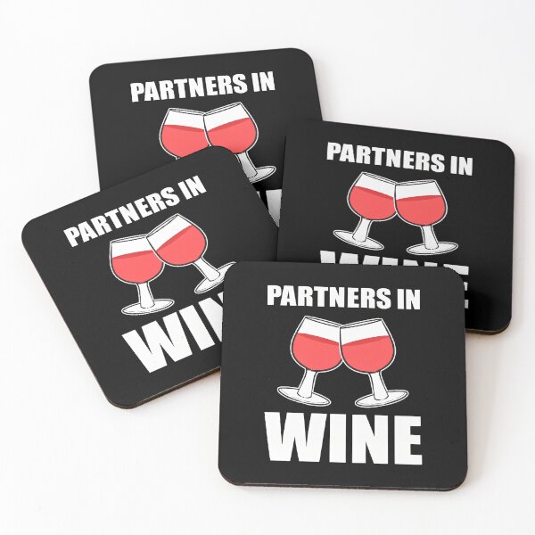Artikelvorschau, Partners In Wine Toasting Glasses entworfen und verkauft von GenevieveWood.