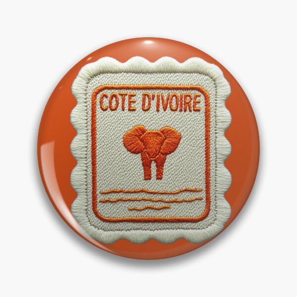 Item preview, Cote d'Ivoire Travel Patch Elephant Embroidered designed and sold by tiigerdad.