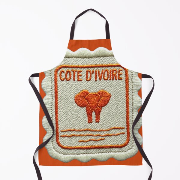 Item preview, Cote d'Ivoire Travel Patch Elephant Embroidered designed and sold by tiigerdad.