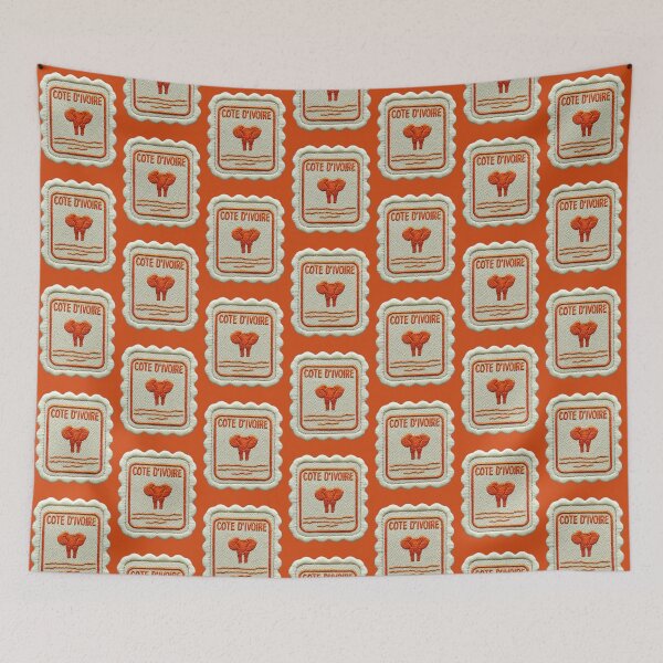 Item preview, Cote d'Ivoire Travel Patch Elephant Embroidered designed and sold by tiigerdad.