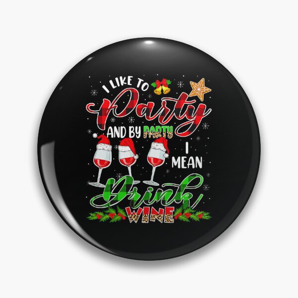 Item preview, Party Drink Wine Santa Hat Glasses Holiday Humor designed and sold by RoseMorrison.