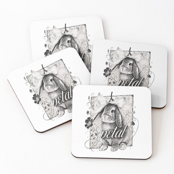 Item preview, Cute Bunny Petal Cottagecore Vintage Sketch Art designed and sold by archabotte.
