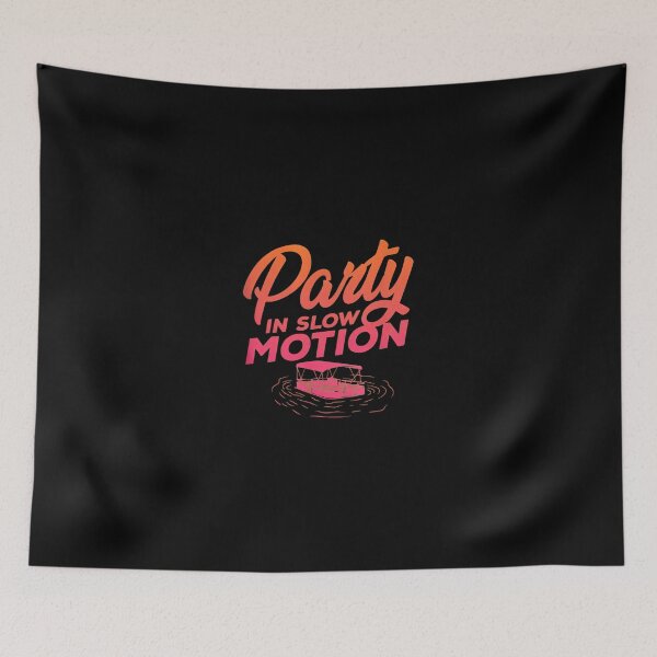 Item preview, Party In Slow Motion Pontoon Boat Water Design designed and sold by SamsonJord.