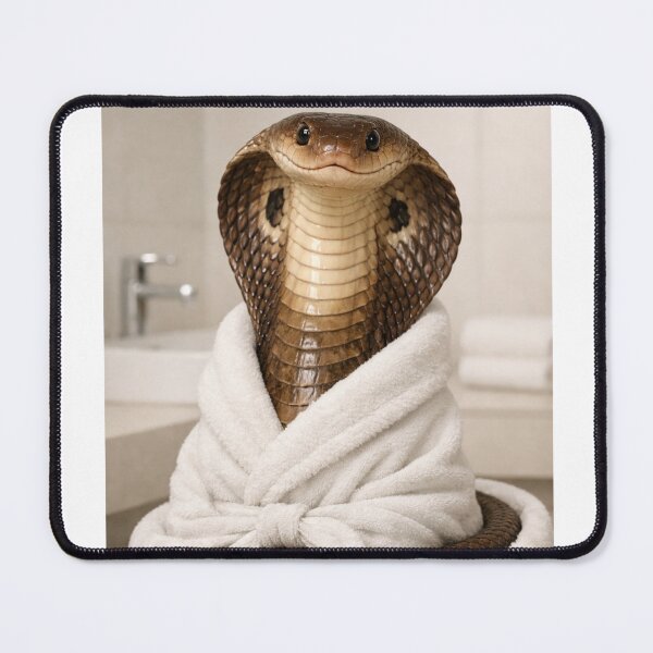 Item preview, Indian Cobra Wearing a Bathrobe designed and sold by Sillytoe.