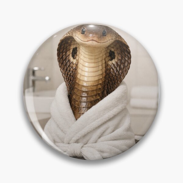 Item preview, Indian Cobra Wearing a Bathrobe designed and sold by Sillytoe.