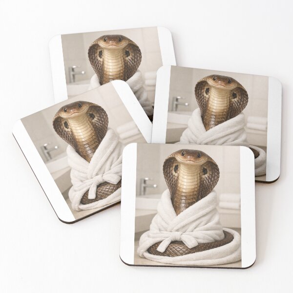 Item preview, Indian Cobra Wearing a Bathrobe designed and sold by Sillytoe.