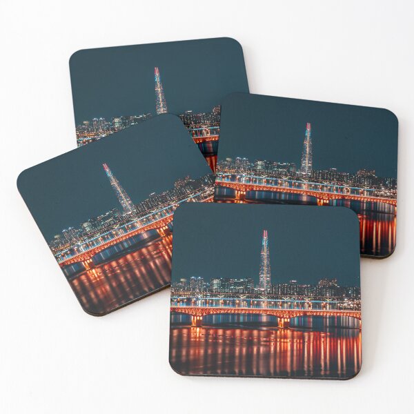 Item preview, Lotte World Tower and Glowing Red Bridge designed and sold by Nightwindow.