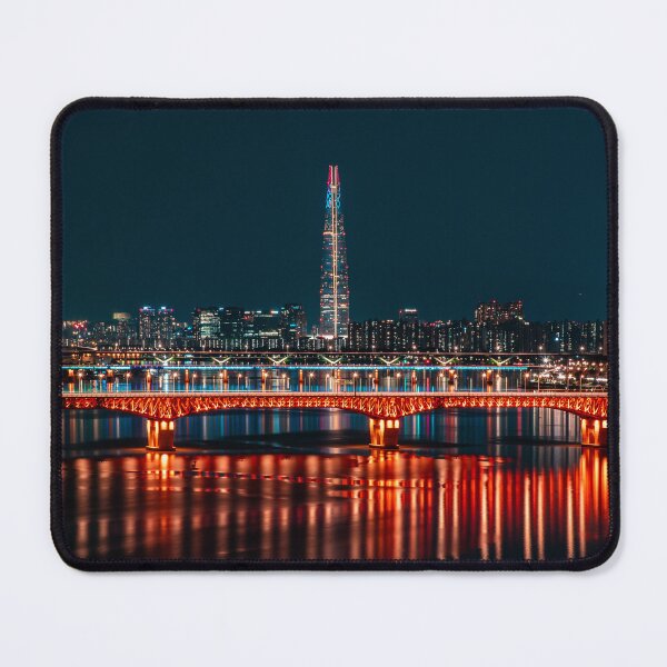 Item preview, Lotte World Tower and Glowing Red Bridge designed and sold by Nightwindow.