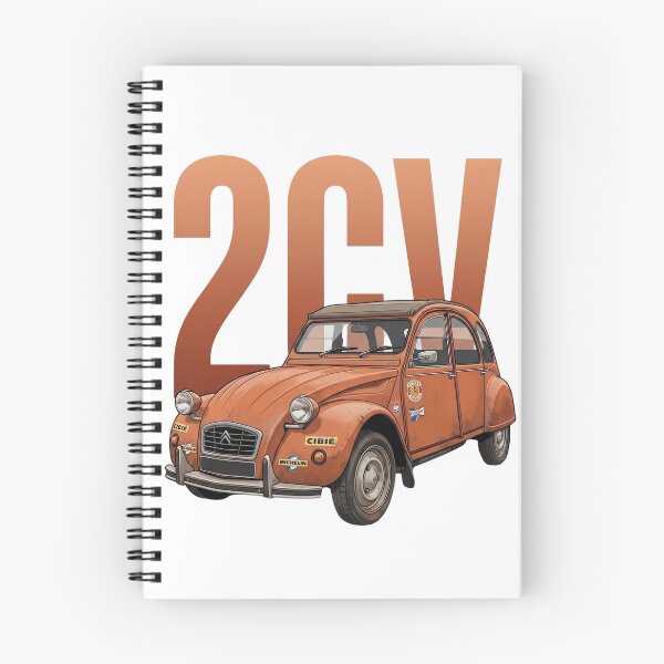 Item preview, Orange Citroën 2CV Classic Vintage French Rally Car Vector Art designed and sold by Motorline44.