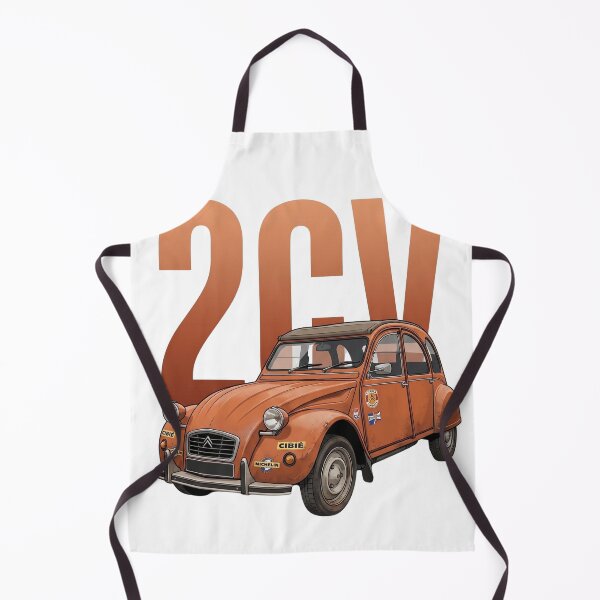Item preview, Orange Citroën 2CV Classic Vintage French Rally Car Vector Art designed and sold by Motorline44.