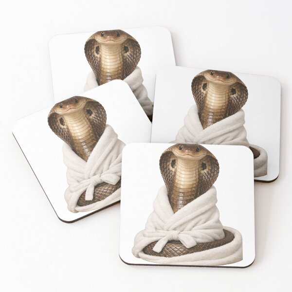 Item preview, Cozy Indian Cobra in a Bathrobe designed and sold by Sillytoe.