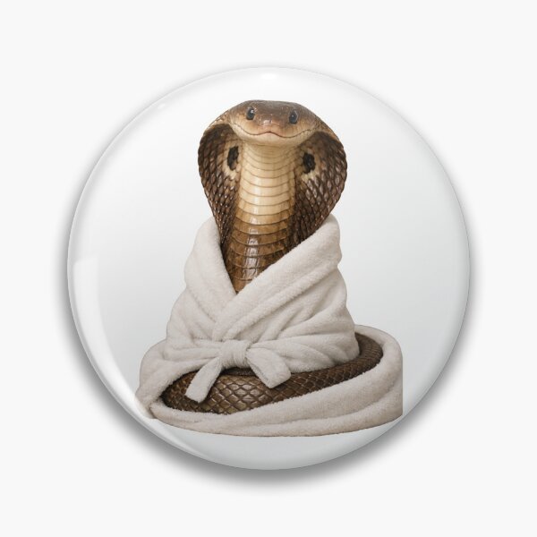 Item preview, Cozy Indian Cobra in a Bathrobe designed and sold by Sillytoe.