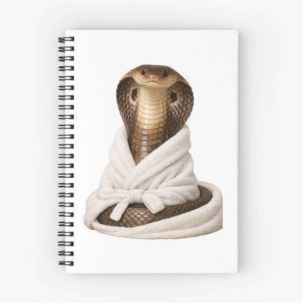 Item preview, Cozy Indian Cobra in a Bathrobe designed and sold by Sillytoe.