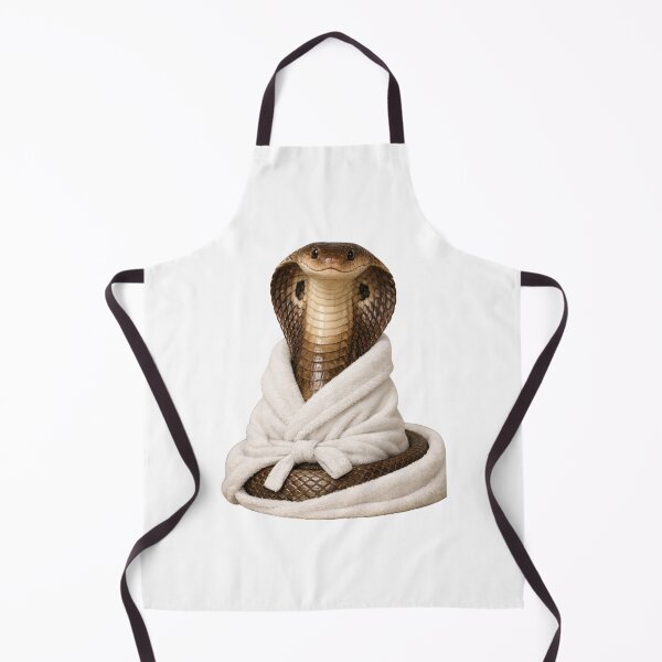 Item preview, Cozy Indian Cobra in a Bathrobe designed and sold by Sillytoe.