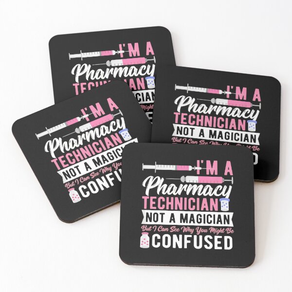 Item preview, Pharmacy Technician Not A Magician Confused Funny designed and sold by RoseMorrison.