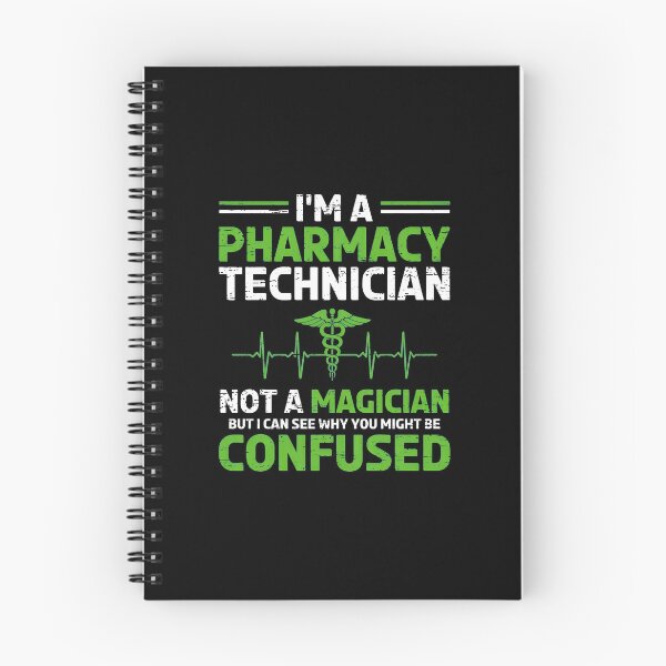 Item preview, Pharmacy Technician Not Magician Funny Caduceus Heartbeat designed and sold by SamsonJord.