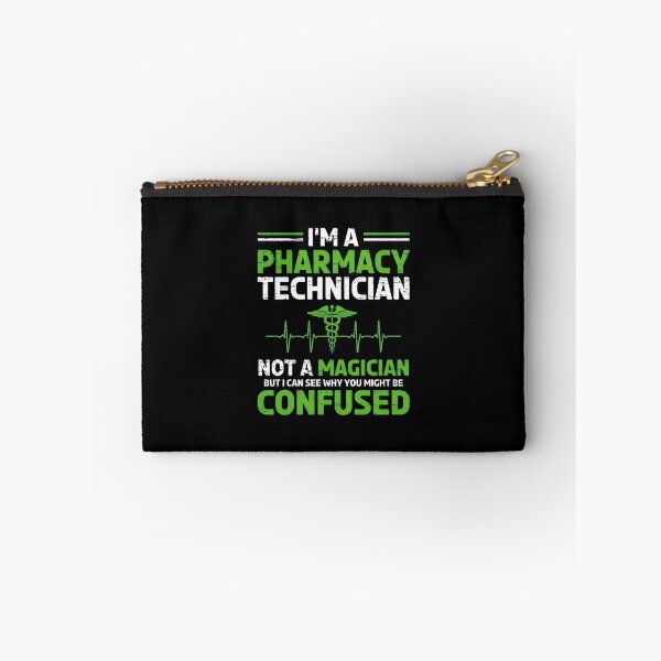Item preview, Pharmacy Technician Not Magician Funny Caduceus Heartbeat designed and sold by SamsonJord.