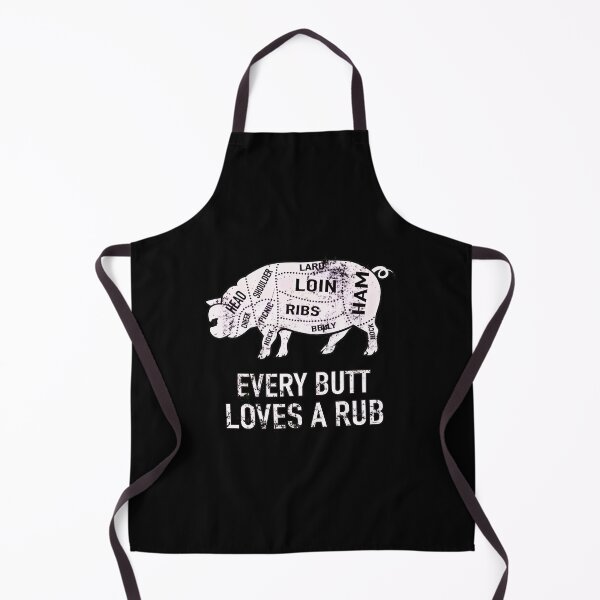 Item preview, Pig Meat Cuts Every Butt Loves A Rub BBQ Grill designed and sold by RogerKa.