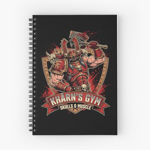Item preview, Khârn's Gym – Skulls & Muscle World Eaters Workout Parody designed and sold by BravenBold.