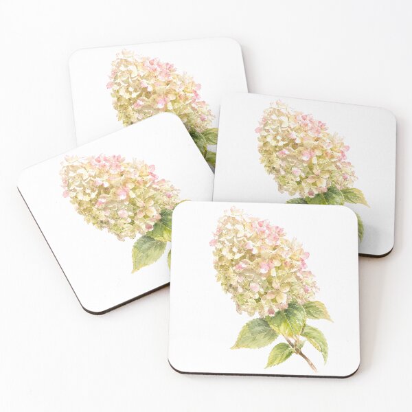 Item preview, Blush Panicle Hydrangea Botanical Watercolor designed and sold by Shew Gallery.