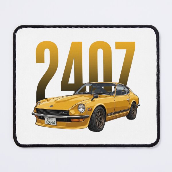 Item preview, Yellow Datsun 240Z Fairlady Z S30 Japanese Classic Sports Car Vector Art designed and sold by Motorline44.