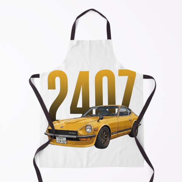 Item preview, Yellow Datsun 240Z Fairlady Z S30 Japanese Classic Sports Car Vector Art designed and sold by Motorline44.