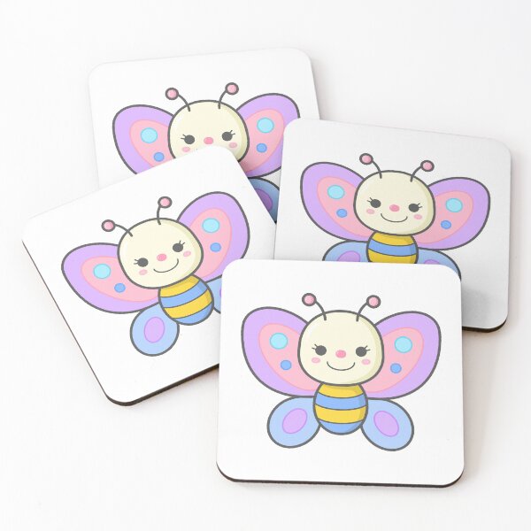 Item preview, Cute Cartoon Smiling Butterfly Character Happy Gardener Theme designed and sold by nuchz.